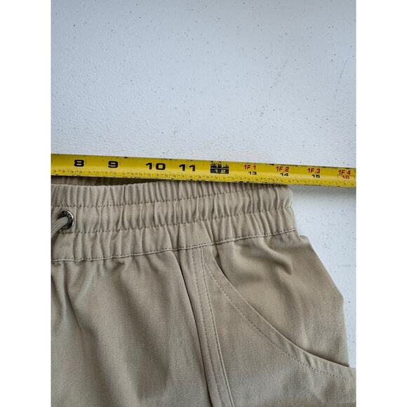 YoungLA Cargo Pants Mens Small Tan Utility Pocket Jogger Relaxed Fit Athletic - Picture 12 of 13